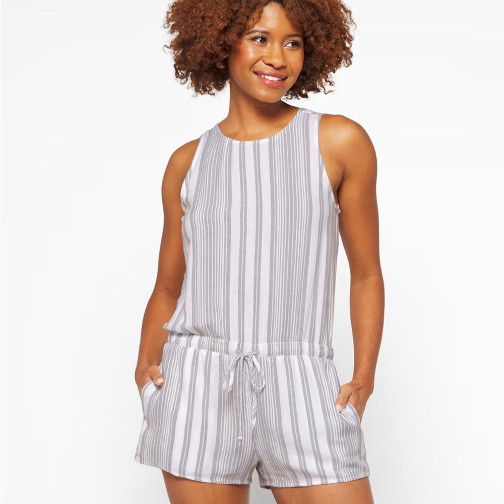 Bella Dahl Valentina Crossback Romper EUC